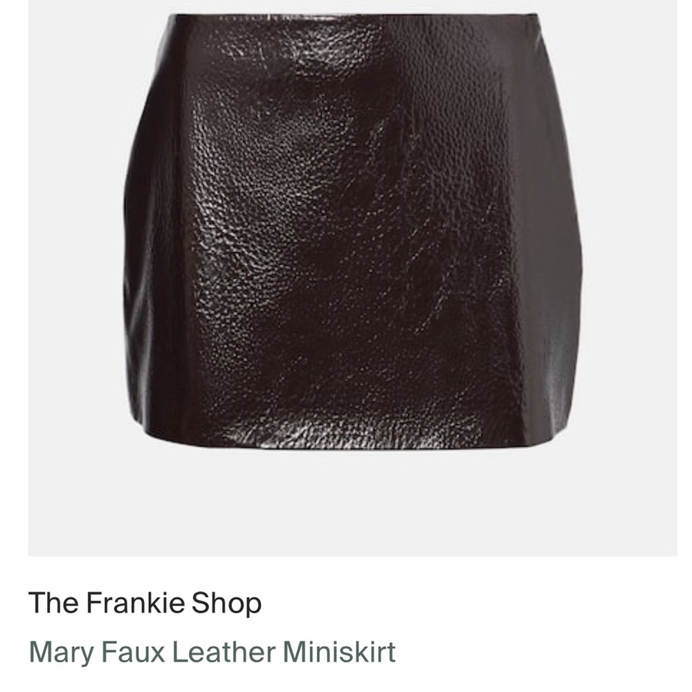 The Frankie Shop faux leather skirt